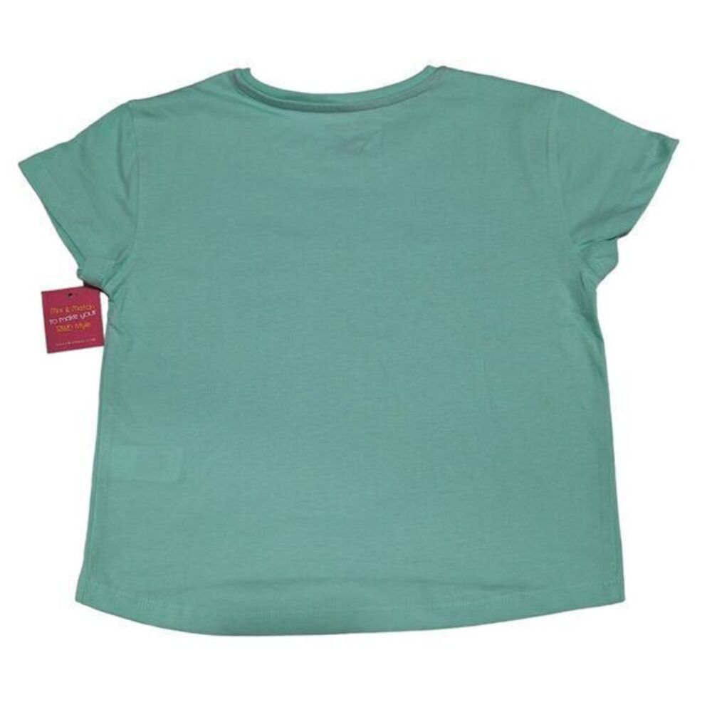 New 3 piece set of blouse and shorts‎ for girl pink/Green size 7/8 - Picture 11 of 16
